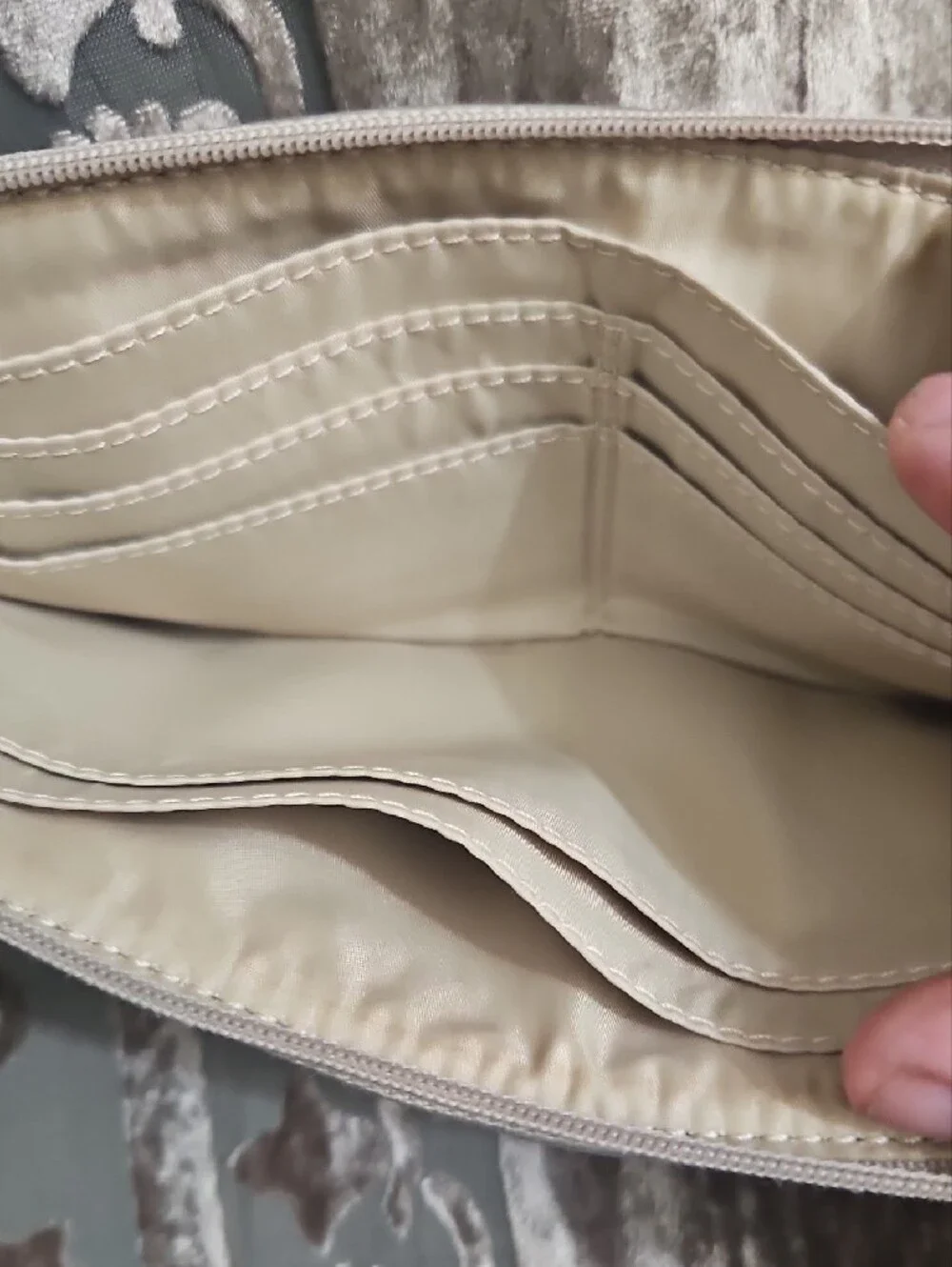 Coach Pink & Cream Signature Wristlet Clutch